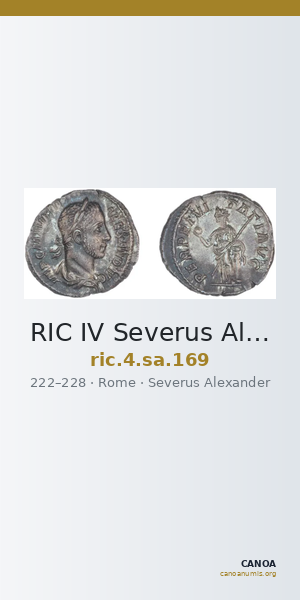 RIC IV Severus Alexander 169 — CANOA