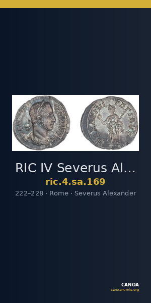 RIC IV Severus Alexander 169 — CANOA
