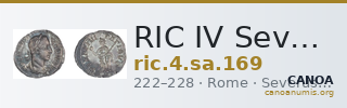 RIC IV Severus Alexander 169 — CANOA