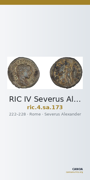 RIC IV Severus Alexander 173 — CANOA