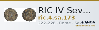 RIC IV Severus Alexander 173 — CANOA