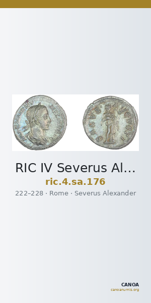 RIC IV Severus Alexander 176 — CANOA