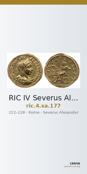 RIC IV Severus Alexander 177 — CANOA
