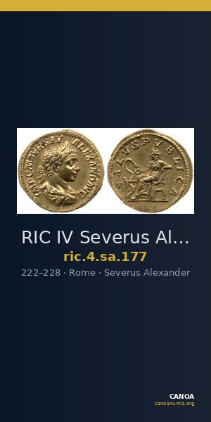 RIC IV Severus Alexander 177 — CANOA