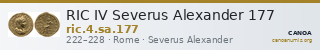 RIC IV Severus Alexander 177 — CANOA