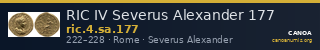 RIC IV Severus Alexander 177 — CANOA