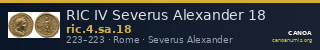 RIC IV Severus Alexander 18 — CANOA