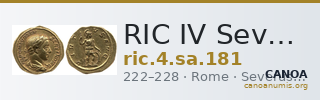 RIC IV Severus Alexander 181 — CANOA