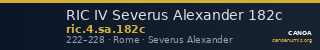 RIC IV Severus Alexander 182c — CANOA