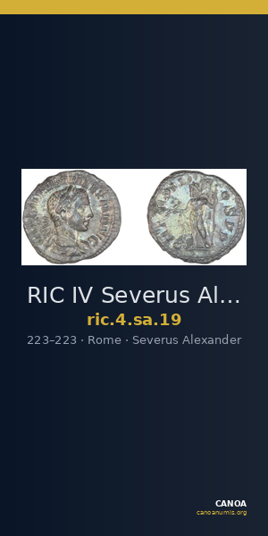 RIC IV Severus Alexander 19 — CANOA