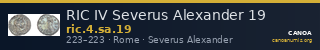 RIC IV Severus Alexander 19 — CANOA