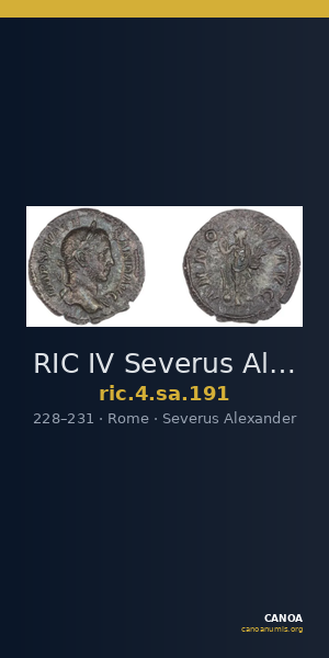 RIC IV Severus Alexander 191 — CANOA