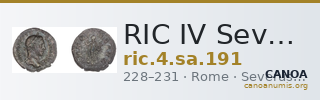 RIC IV Severus Alexander 191 — CANOA