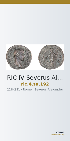 RIC IV Severus Alexander 192 — CANOA