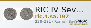 RIC IV Severus Alexander 192 — CANOA