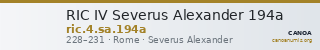 RIC IV Severus Alexander 194a — CANOA