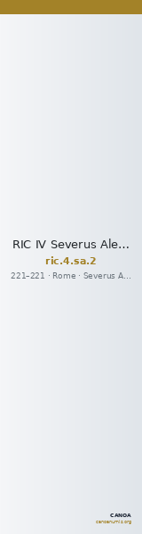 RIC IV Severus Alexander 2 — CANOA