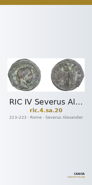 RIC IV Severus Alexander 20 — CANOA