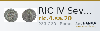 RIC IV Severus Alexander 20 — CANOA