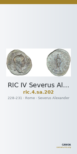 RIC IV Severus Alexander 202 — CANOA