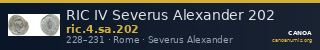 RIC IV Severus Alexander 202 — CANOA
