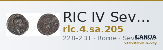 RIC IV Severus Alexander 205 — CANOA