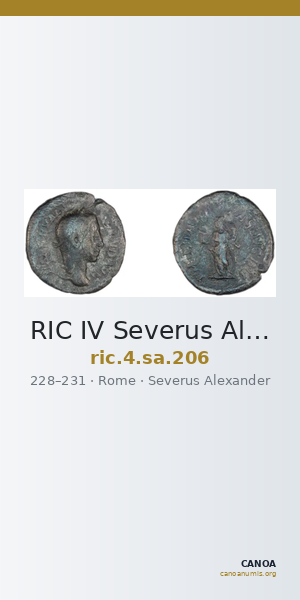 RIC IV Severus Alexander 206 — CANOA