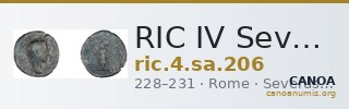 RIC IV Severus Alexander 206 — CANOA