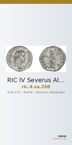 RIC IV Severus Alexander 208 — CANOA