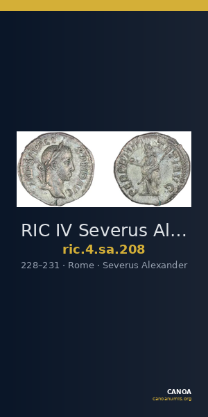 RIC IV Severus Alexander 208 — CANOA