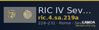 RIC IV Severus Alexander 219a — CANOA