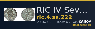 RIC IV Severus Alexander 222 — CANOA
