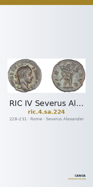 RIC IV Severus Alexander 224 — CANOA