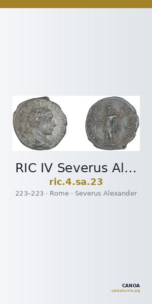 RIC IV Severus Alexander 23 — CANOA