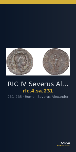 RIC IV Severus Alexander 231 — CANOA