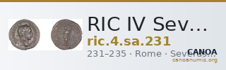 RIC IV Severus Alexander 231 — CANOA