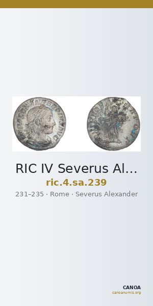 RIC IV Severus Alexander 239 — CANOA