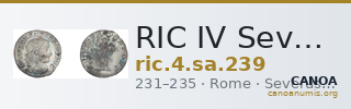 RIC IV Severus Alexander 239 — CANOA