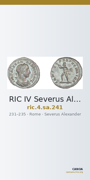 RIC IV Severus Alexander 241 — CANOA