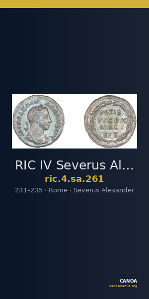 RIC IV Severus Alexander 261 — CANOA