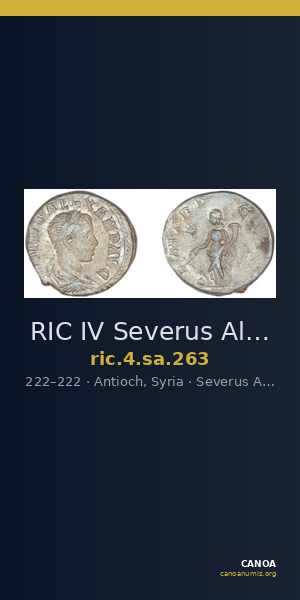 RIC IV Severus Alexander 263 — CANOA