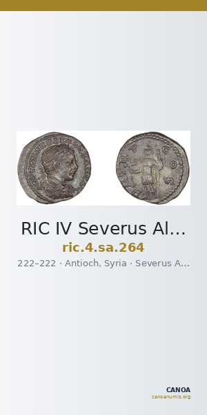 RIC IV Severus Alexander 264 — CANOA