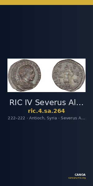 RIC IV Severus Alexander 264 — CANOA