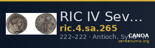 RIC IV Severus Alexander 265 — CANOA