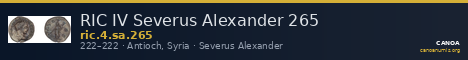 RIC IV Severus Alexander 265 — CANOA