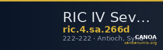 RIC IV Severus Alexander 266d — CANOA