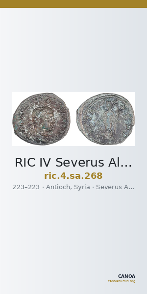 RIC IV Severus Alexander 268 — CANOA