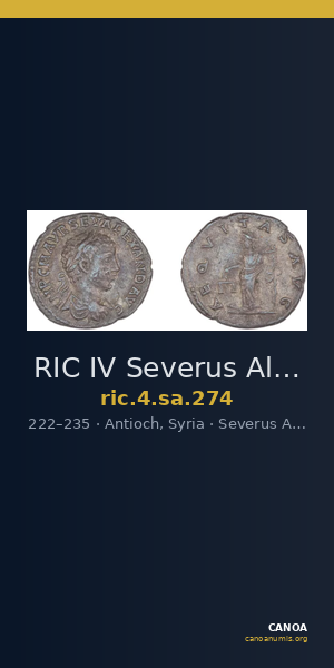 RIC IV Severus Alexander 274 — CANOA