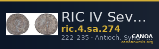 RIC IV Severus Alexander 274 — CANOA