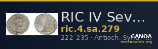 RIC IV Severus Alexander 279 — CANOA